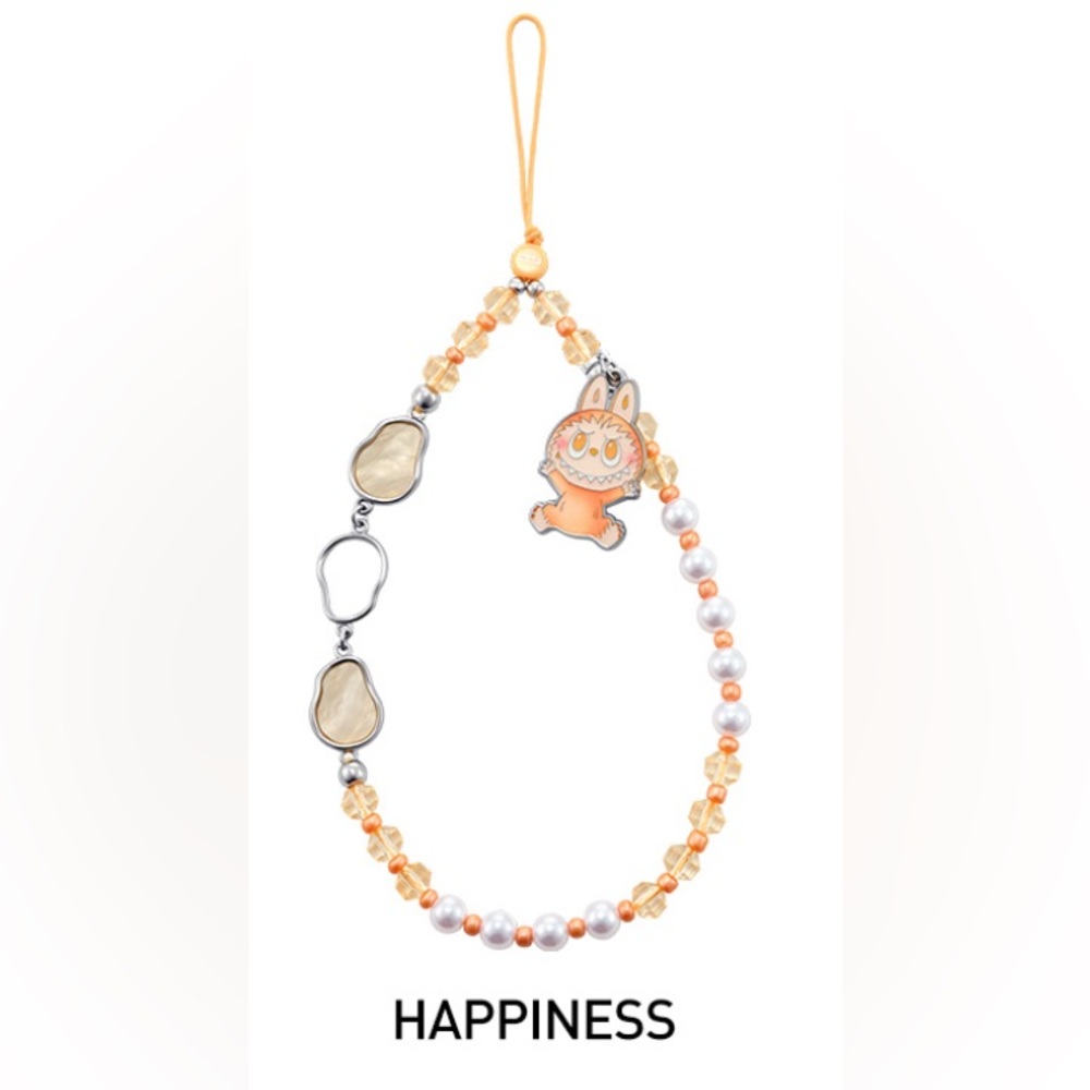 Authentic THE MONSTERS Big into Energy Series-Phone Charm Blind Box - HAPPINESS